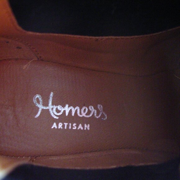 HOMERS ARTISAN $450 Leather Ankle Boots Booties 38.5/8.5 - Made in SPAIN - NWOB - Picture 9 of 9